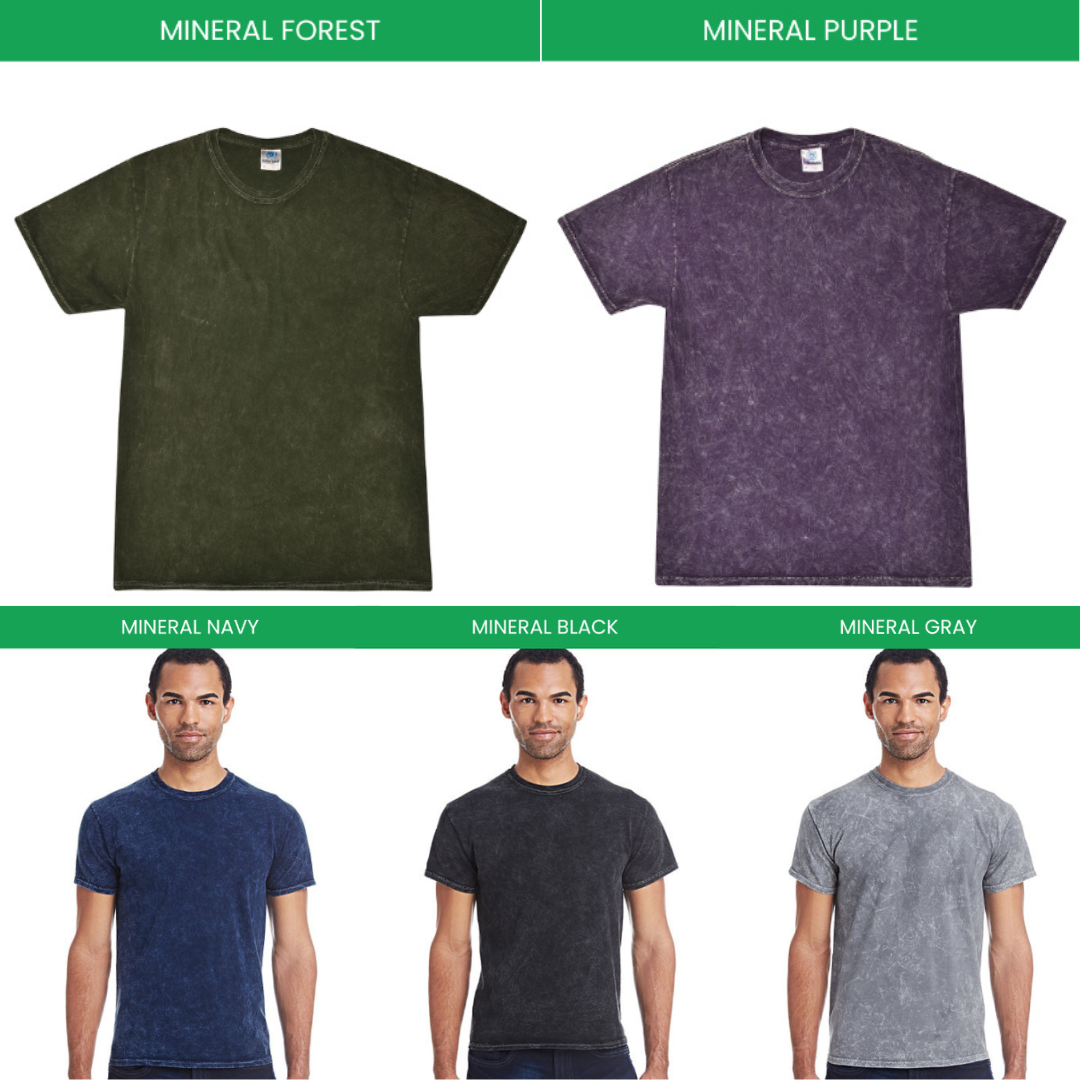 Mineral Wash T shirt Color Chart - Hatsune Miku UK Shop