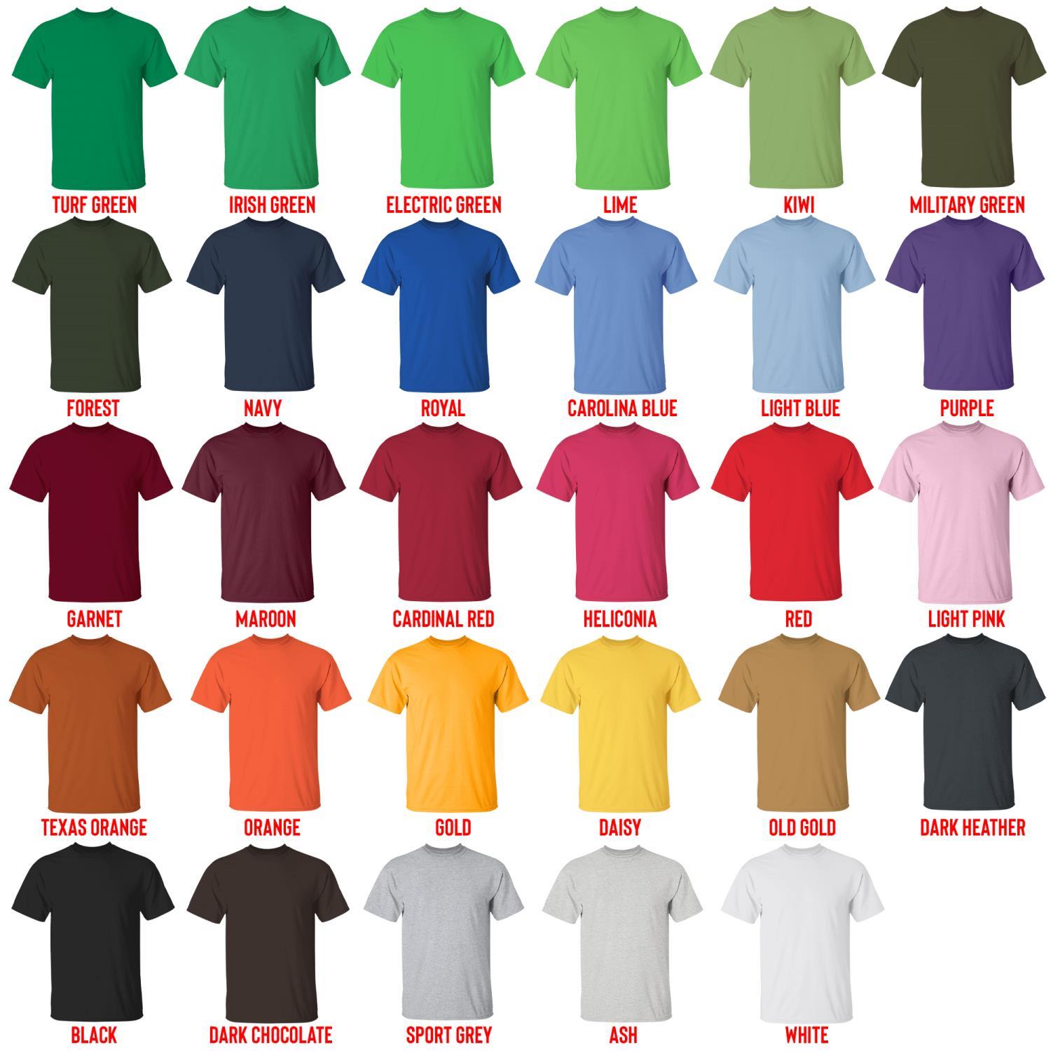 t shirt color chart - Hatsune Miku UK Shop