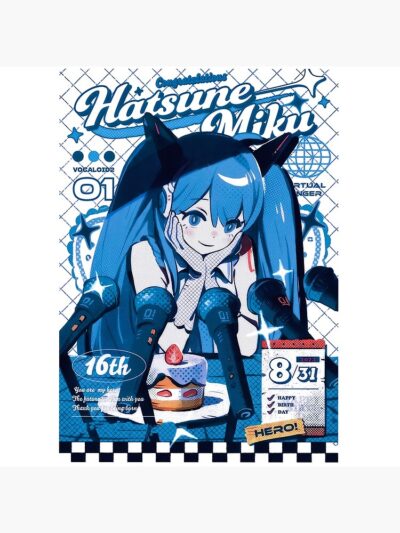 Alternative view of Hatsune Miku Magazines Throw Pillow