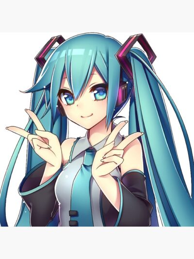 Alternative view of Hi Hatsune Miku Throw Pillow