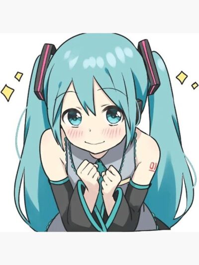 Alternative view of Hatsune Miku Cute Icon Throw Pillow