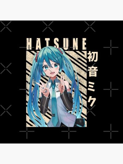 Alternative view of Hot Hatsune Miku Throw Pillow