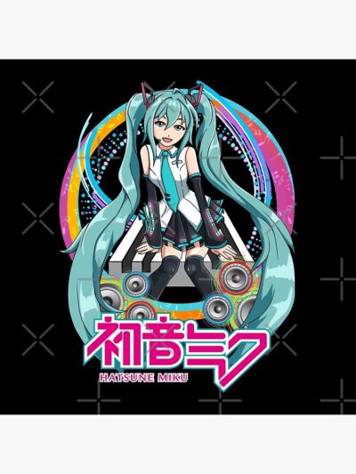 Alternative view of Hatsune Miku Vocaloid By T Tees Clothing Throw Pillow
