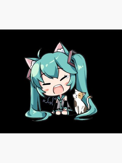 Alternative view of Cat Ears Hatsune Miku Tapestry