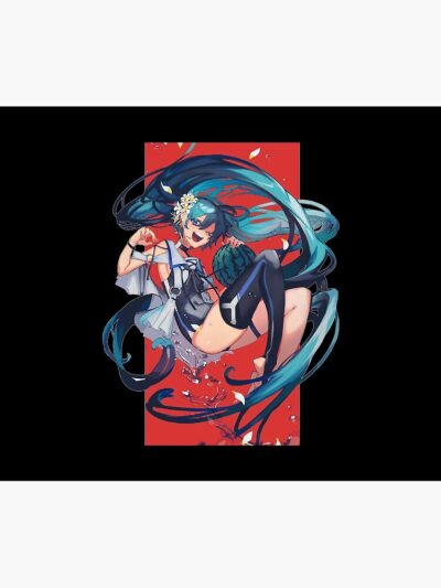 Alternative view of Red Card Hatsune Miku Tapestry