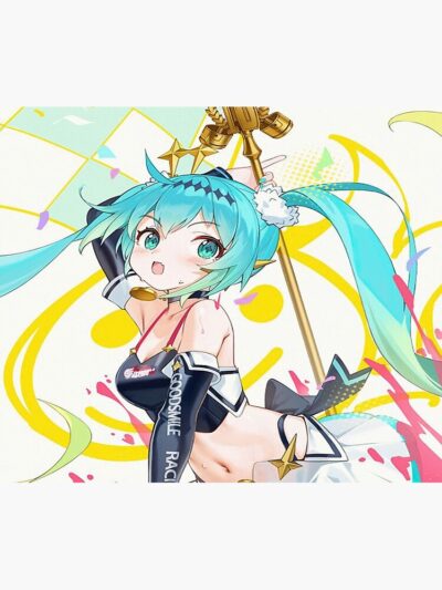 Alternative view of High Quality Hatsune Miku Tapestry