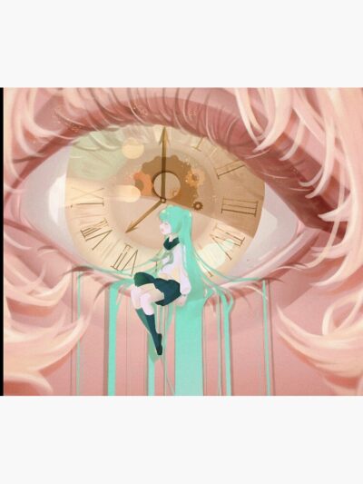 Alternative view of Eyes o'clock Hatsune Miku Tapestry