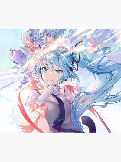 Alternative view of Perrty Miku Blue Sky Tapestry