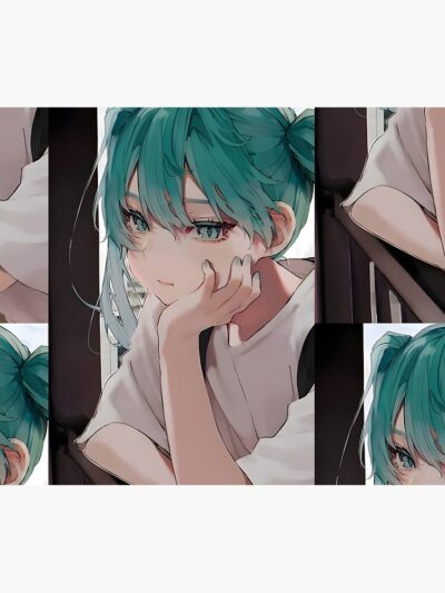 Alternative view of Hatsune Miku Art Tapestry