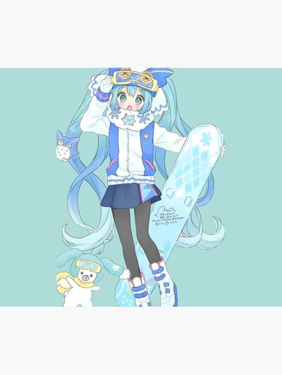 Alternative view of Play Snow Hatsune Miku Vocaloid Tapestry