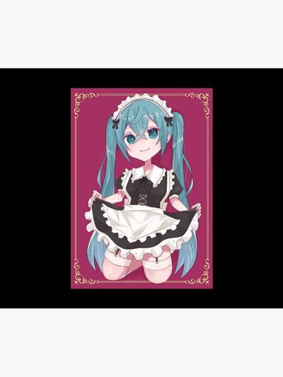 Alternative view of Red Card Hatsune Miku Tapestry
