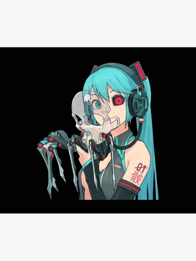 Alternative view of Robot Miku Hatsune Tapestry