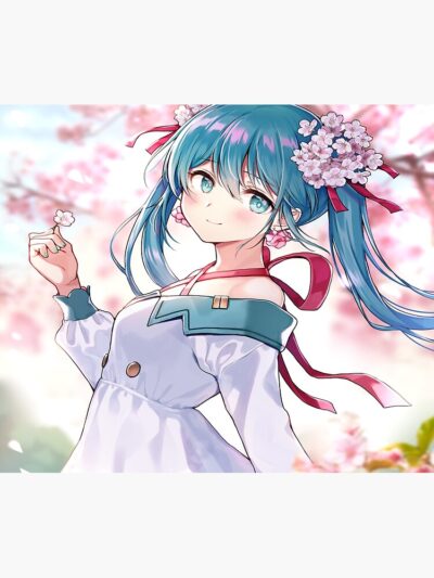 Alternative view of Flower Hatsune Miku Tapestry