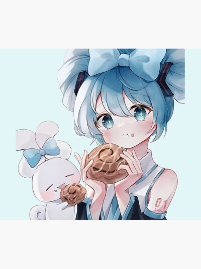 Alternative view of Eatten Hatsune Miku Vocaloid Tapestry