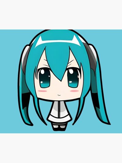 Alternative view of Chibi Hatsune Miku Vocaloid Tapestry