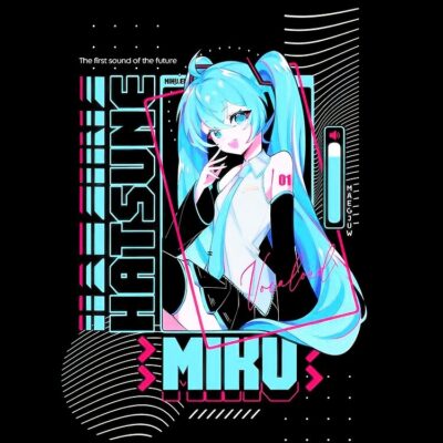 Alternative view of Anime Hatsune Miku Music Tote Bag