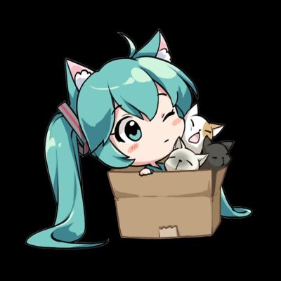 Alternative view of Play with Cat Hatsune Miku Tote Bag