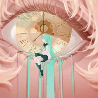 Alternative view of Eyes O'clock Hatsune Miku Tote Bag