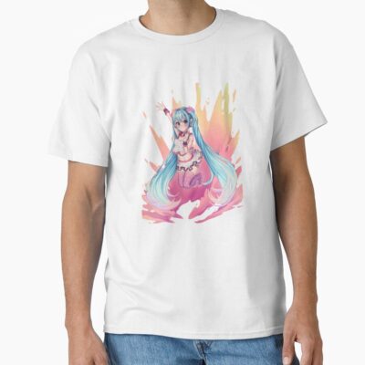 Alternative view of Colorful Hatsune Miku T-shirt