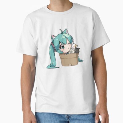 Alternative view of Play with cat Hatsune Miku T-shirt