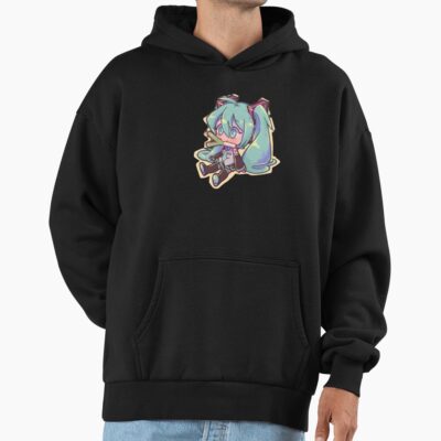 Alternative view of Cartoon Hatsune Miku Vocaloid Hoodie