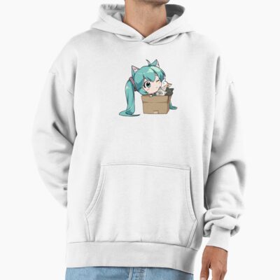 Alternative view of Play with Cat Hatsune Miku Hoodie