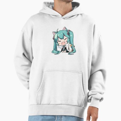 Alternative view of Chibi Angry Hatsune Miku Hoodie