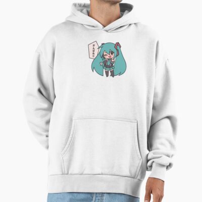 Alternative view of Miku Ganbare Ganbatte Chibi Hoodie
