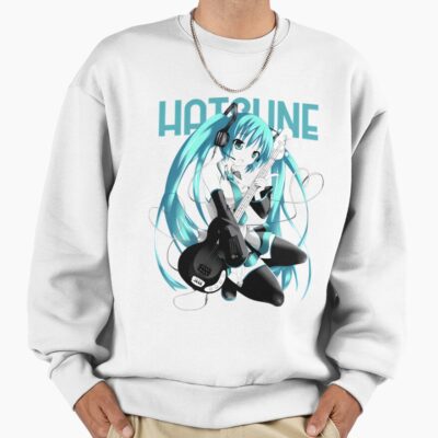 Alternative view of Play Guitar Hatsune Miku Sweatshirt