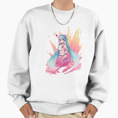 Alternative view of Colorful Hatsune Miku Sweatshirt