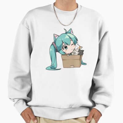 Alternative view of Play with Cat Hatsune Miku Sweatshirt