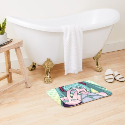 Alternative view of Hi Hatsune Miku Vocaloid Bath Mat