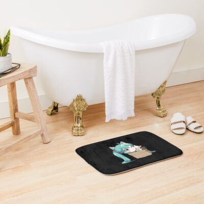 Alternative view of Play with cat Hatsune Miku Bath Mat