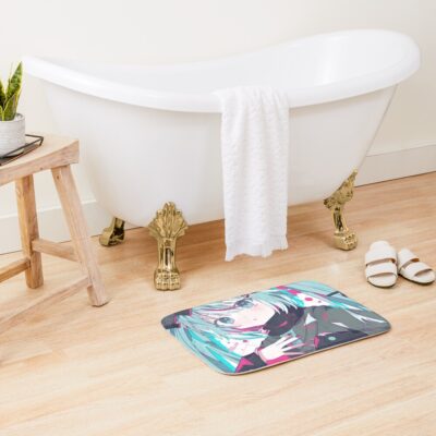 Alternative view of Hatsune Mikuu Bath Mat