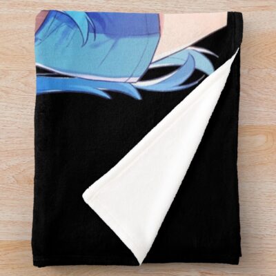 Alternative view of Summer Hatsune Miku Throw Blanket