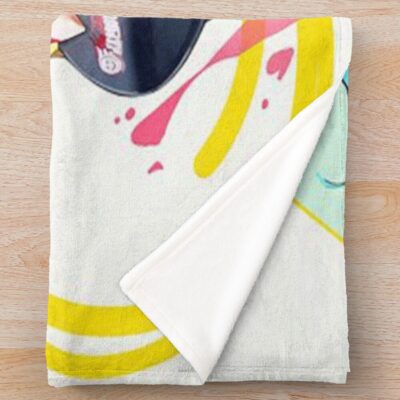 Alternative view of Cosplay Hatsune Miku Throw Blanket