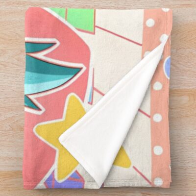 Alternative view of Colorful Hatsune Miku Throw Blanket