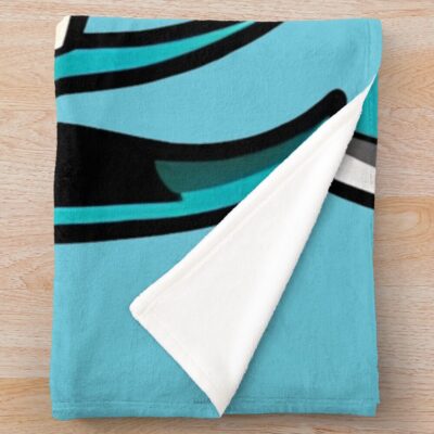Alternative view of CHibi Hatsune Miku Vocaloid Throw Blanket