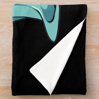 Alternative view of Play with cat Hatsune Miku Throw Blanket