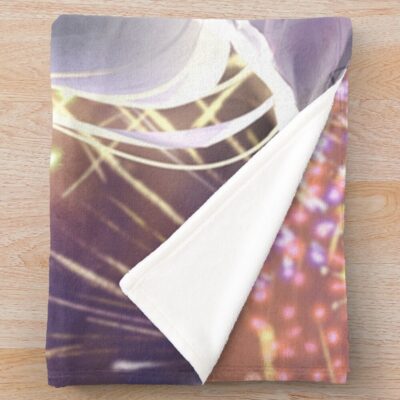 Alternative view of Firework Hatsune Miku Throw Blanket