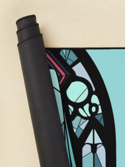 Alternative view of Stained Glass Hatsune Miku Mouse Pad