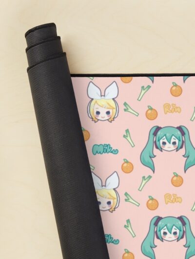 Alternative view of Miku And Rin Chibis Mouse Pad