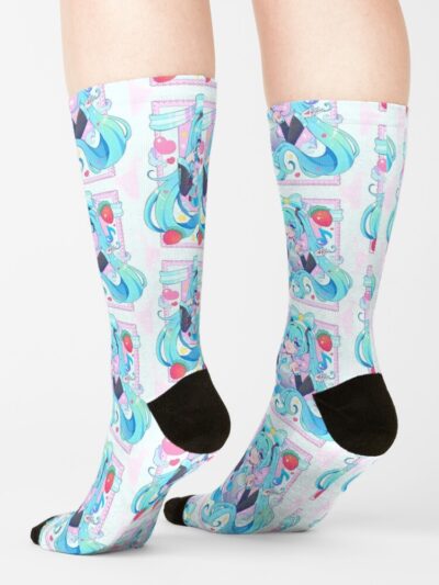 Alternative view of Candy Hatsune Miku Vocaloid Socks