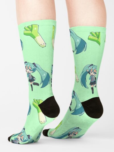 Alternative view of Miku Leek Socks
