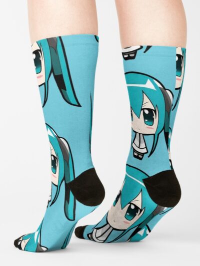Alternative view of Chibi Hatsune Miku Vocaloid Socks
