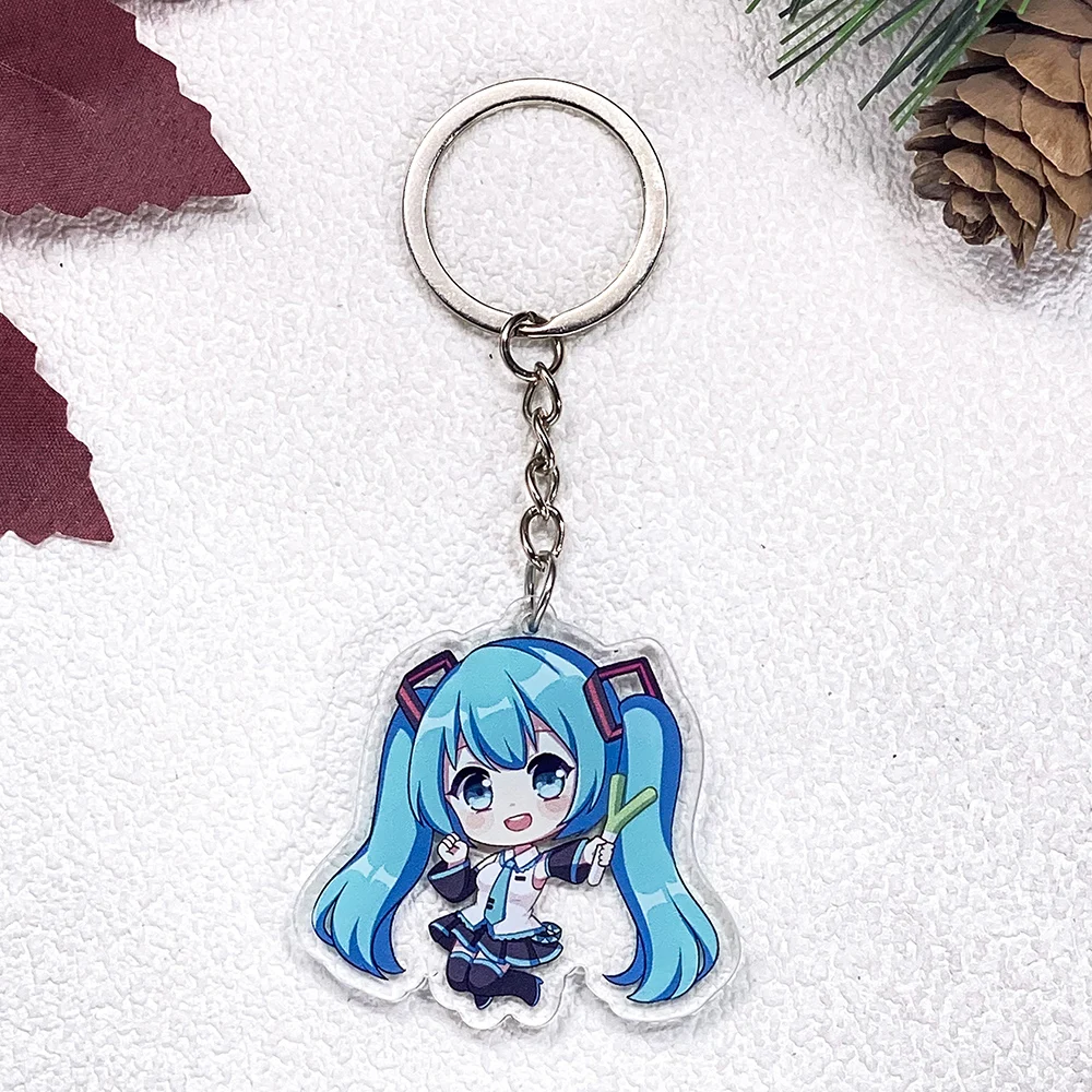 1/9Pcs Hatsune Miku Cute Acrylic Keychain - Image 8