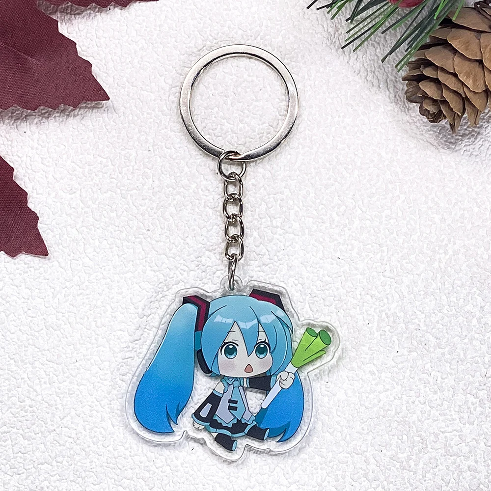 1/9Pcs Hatsune Miku Cute Acrylic Keychain - Image 3
