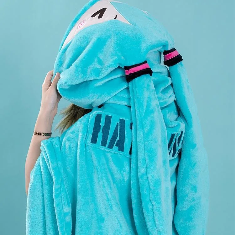 160x100cm Hatsune Miku Hooded Blanket - Image 4