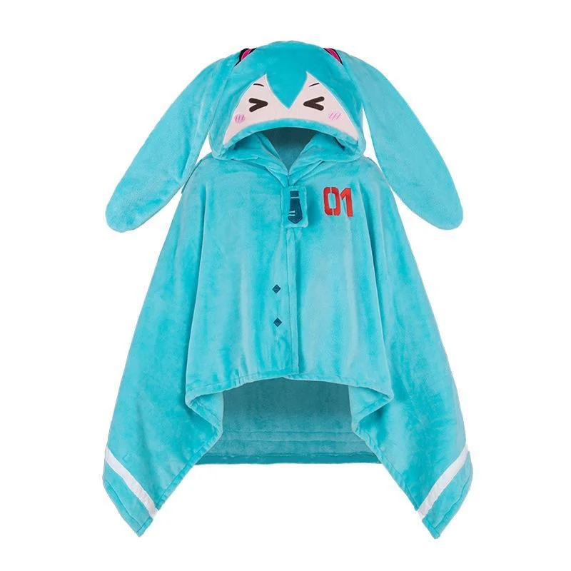 160x100cm Hatsune Miku Hooded Blanket - Image 6