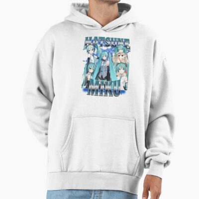 Alternative view of Hatsune Miku Retro 90s Hoodie